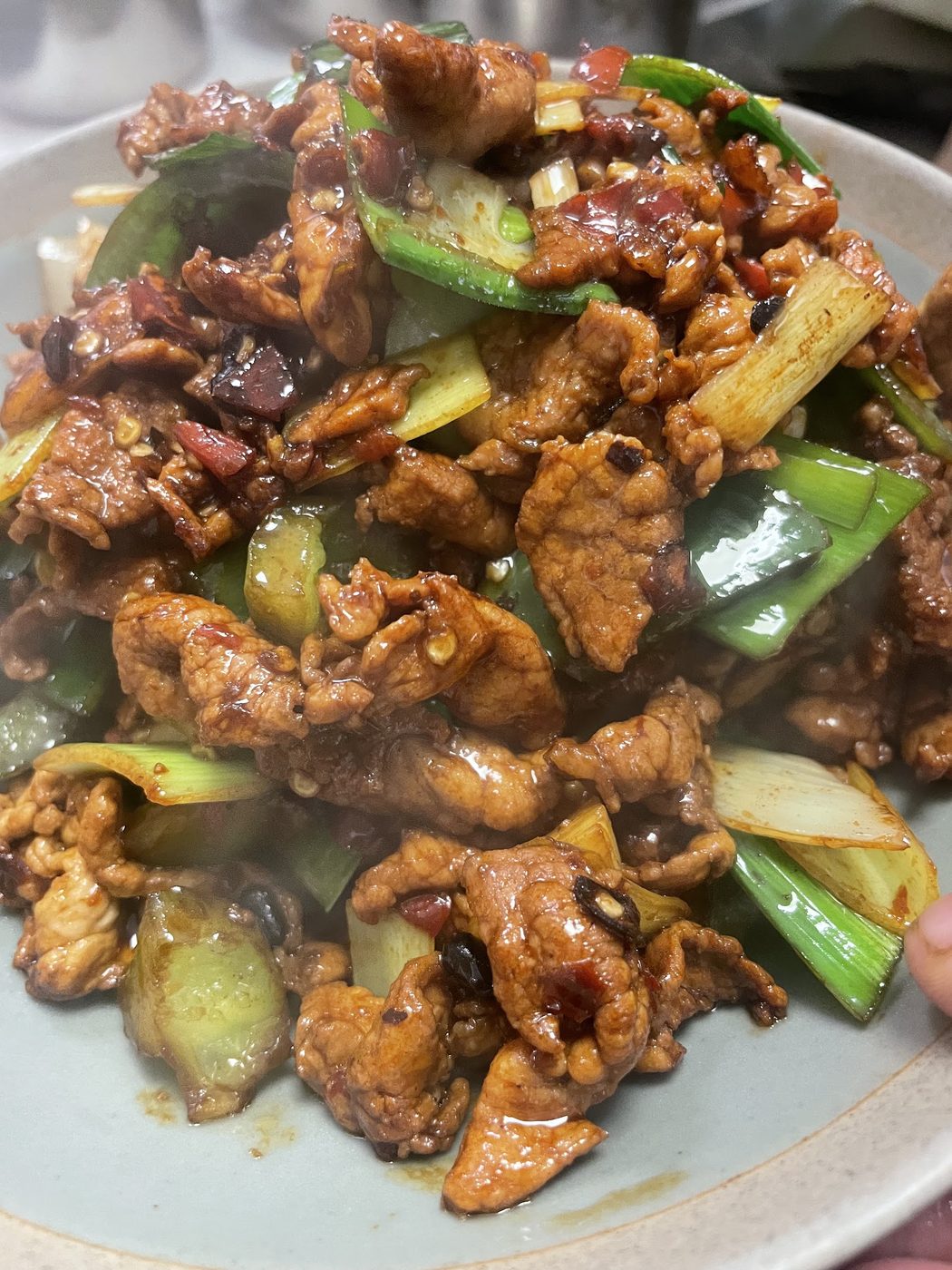 Shared meat and vegetable dish